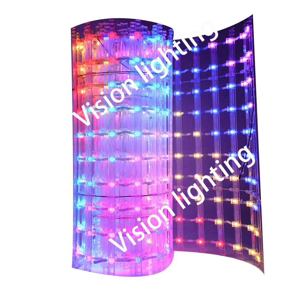 Full Pixel Outdoor RGB светодиодная сетка световой сетки для рождественских украшений