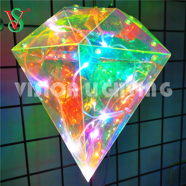 Блестящие сказочные подвесные светодиодные светильники из ПВХ со звездами для подвесных украшений на открытом воздухе