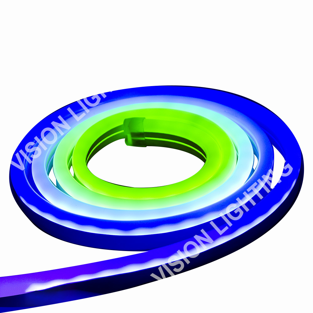 Рождественское наружное ландшафтное украшение DMX512 Программа адресная умная неоновая лента RGB