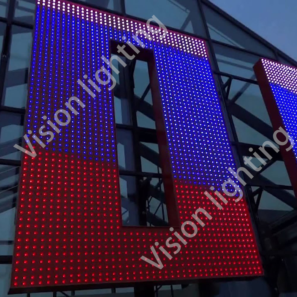 Full Pixel Outdoor RGB светодиодная сетка световой сетки для рождественских украшений