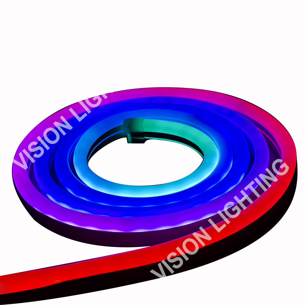 Рождественское наружное ландшафтное украшение DMX512 Программа адресная умная неоновая лента RGB