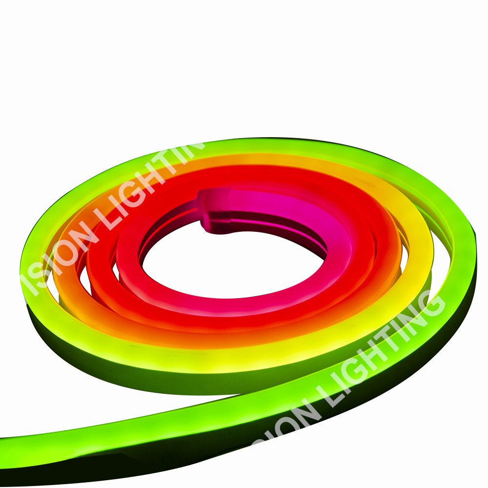 Рождественское наружное ландшафтное украшение DMX512 Программа адресная умная неоновая лента RGB