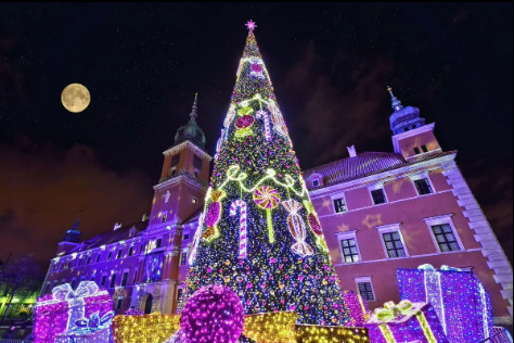 Версия светодиодные рождественские наружные фонари