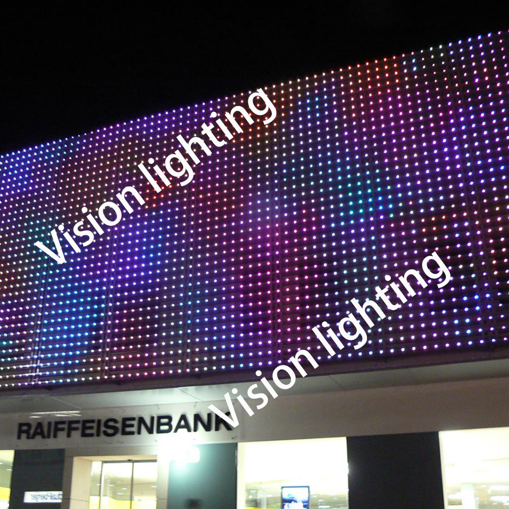 Full Pixel Outdoor RGB светодиодная сетка световой сетки для рождественских украшений
