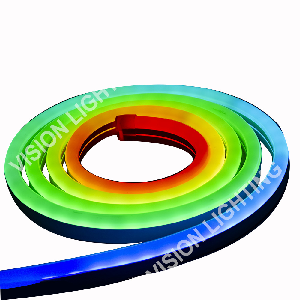 Рождественское наружное ландшафтное украшение DMX512 Программа адресная умная неоновая лента RGB