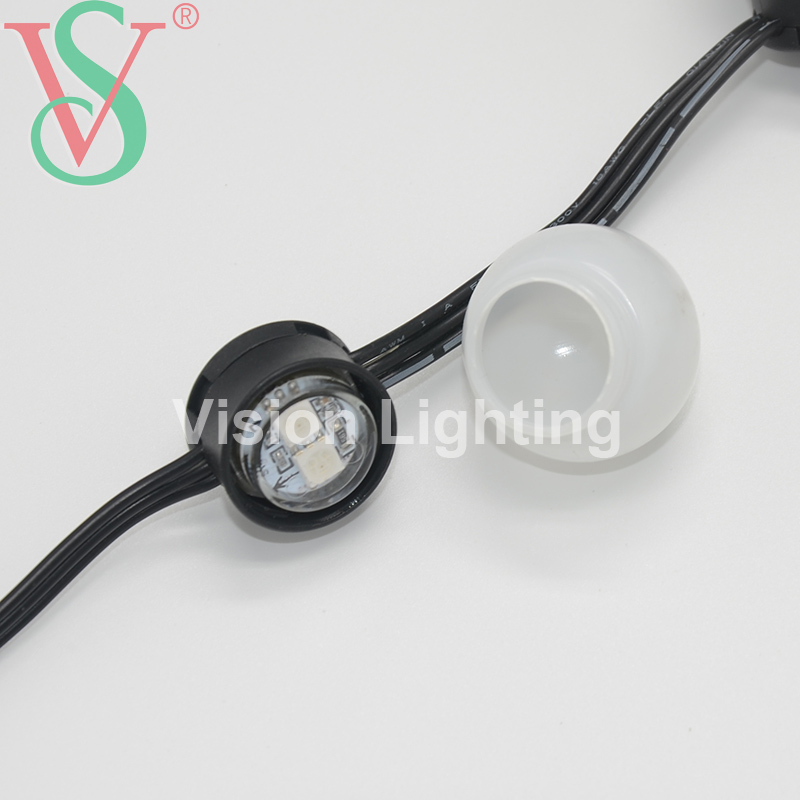 Программируемый WS2811 TTL пикселей LED RGB Новогоднее украшение IP65 Открытый мяч струнный свет