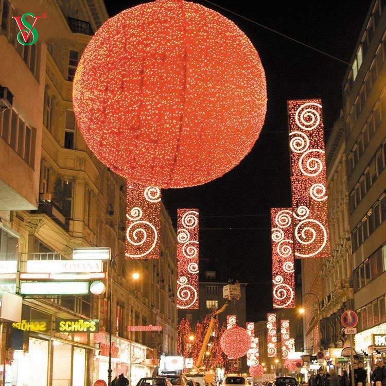 Сертифицированный большой мотив освещения улицы украшения рождества изготовления на заказ проекта коммерческий