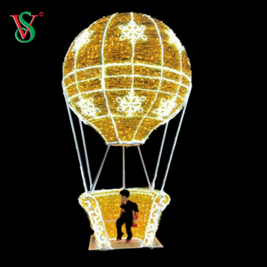 Специальное рождественское украшение LED 3D Hot Air Balloon Motif Light