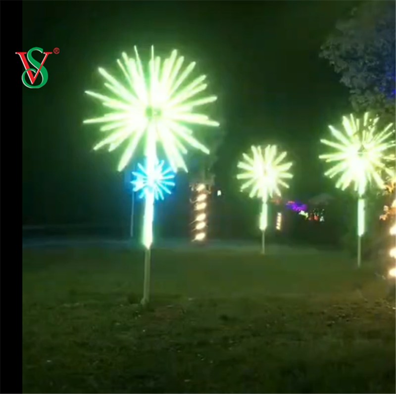 2.5M 3M Outdoor Led Christmas Decoration 12V RGB Fireworks Tree Motif Light для улицы