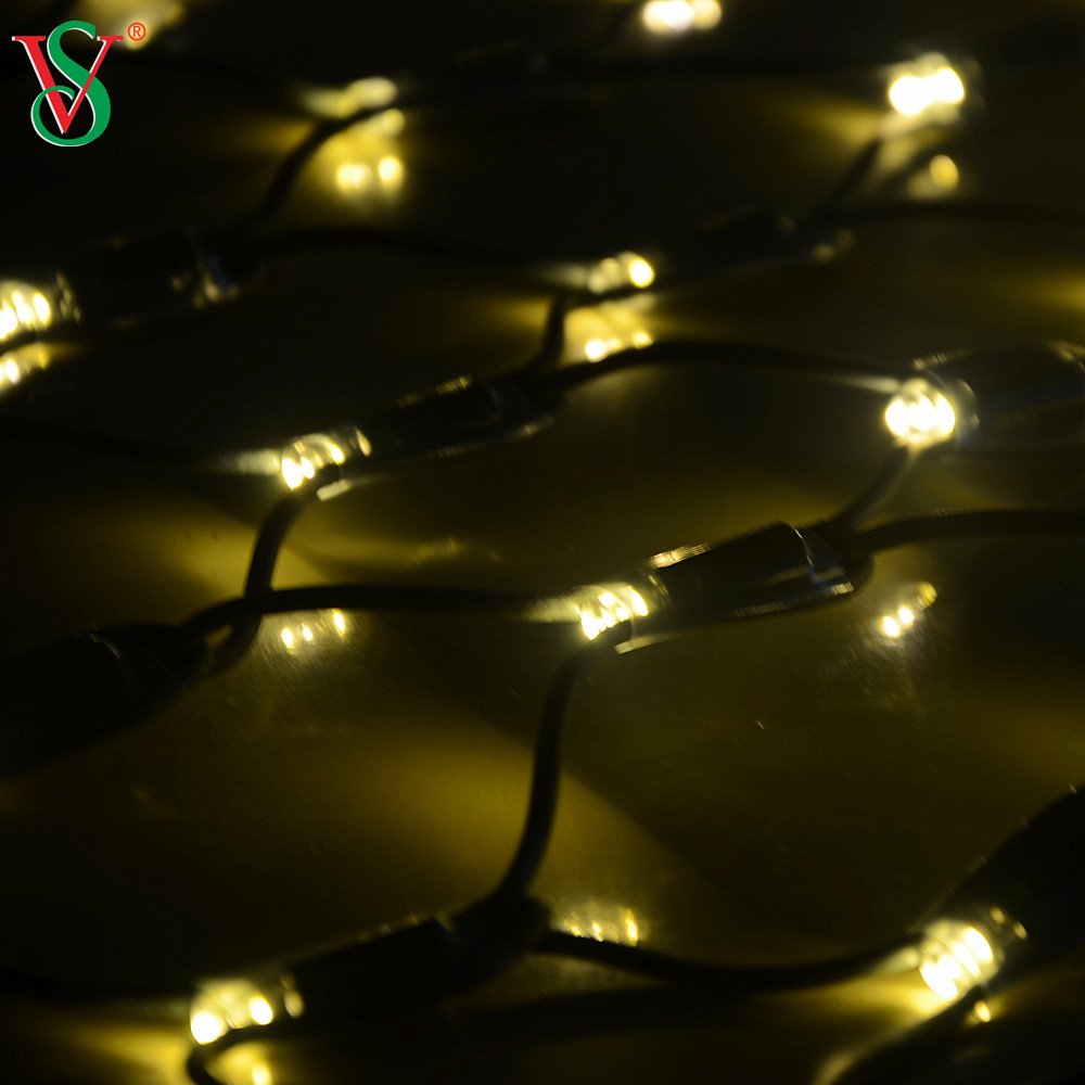 Подключаемый светодиодный сетчатый светильник для праздничного украшения 