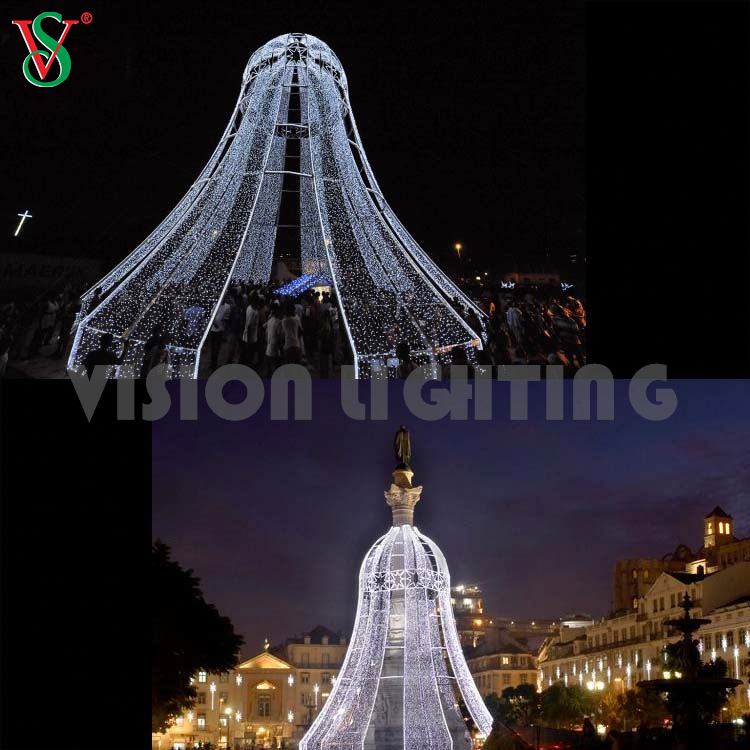 Гигант на открытом воздухе зажигает Commercial Bell Commercial Led Мотив