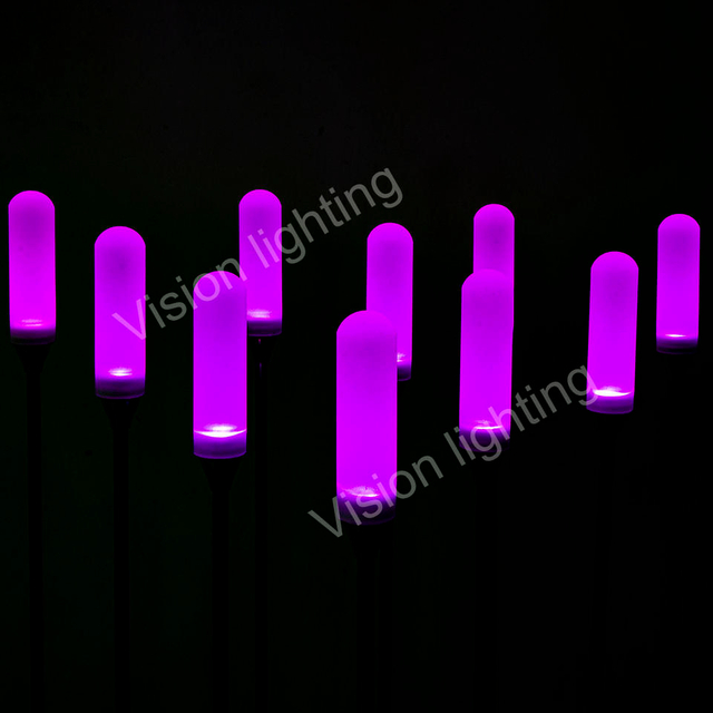 DMX/SPI RGB Акриловый стержень Колонна Светильник Наземный уличный ландшафтный светильник