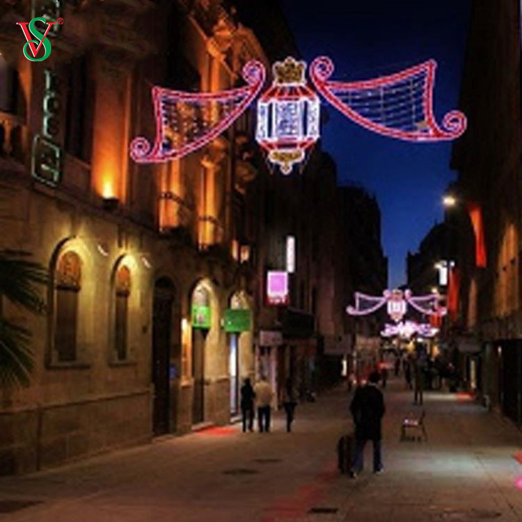 Pre Lit Outdoor Large 2D Street Motif Light для коммерческого уличного оформления