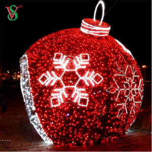 Наружная большая освещенная сфера 3D Led Ball Motif Christmas Decoration Light для праздничного декора