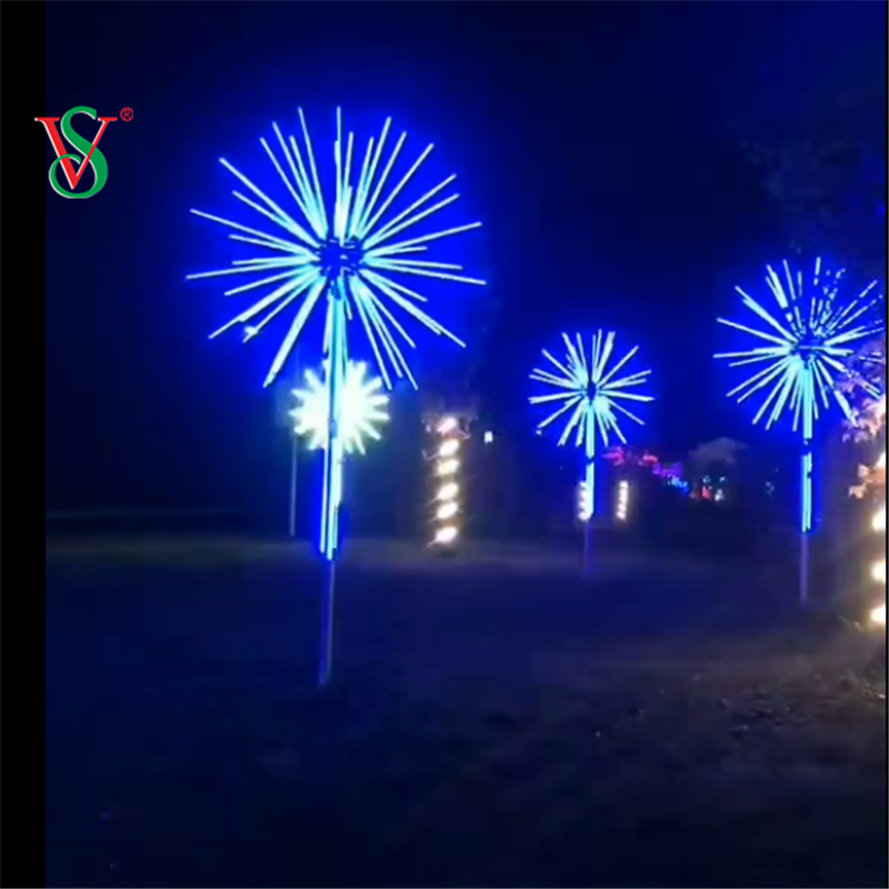 2.5M 3M Outdoor Led Christmas Decoration 12V RGB Fireworks Tree Motif Light для улицы