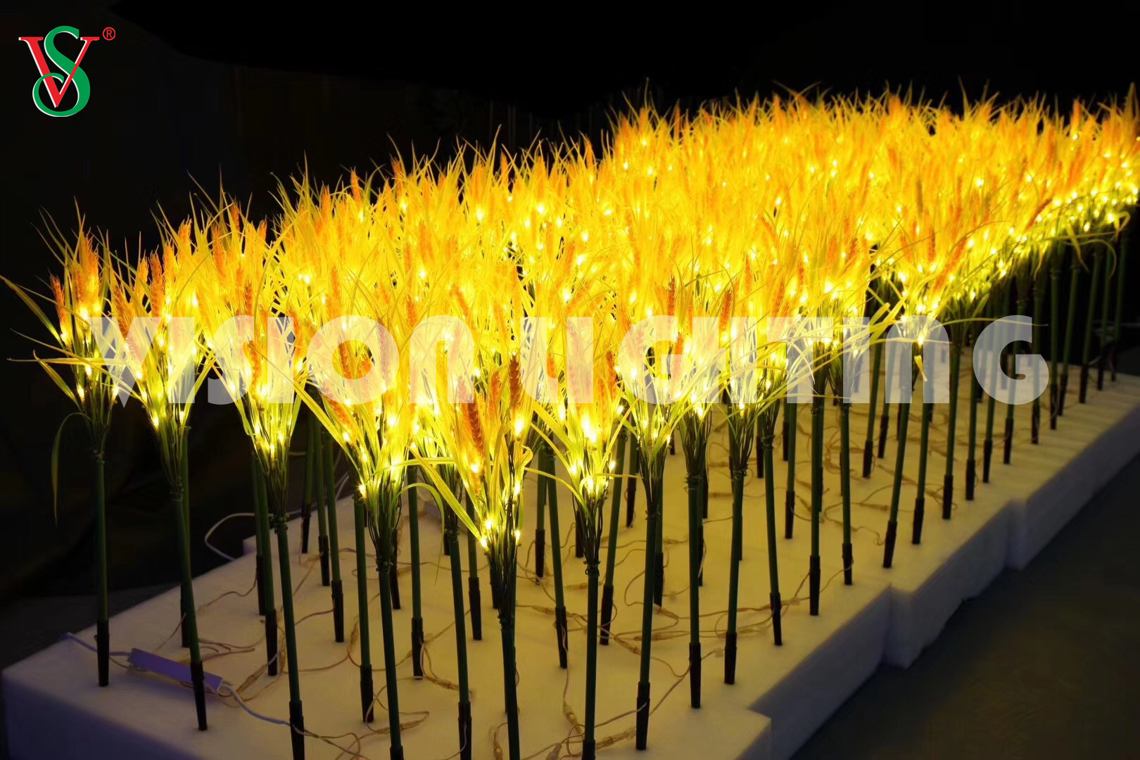 Светодиодный искусственный цветок розы для украшения парка в саду на открытом воздухе