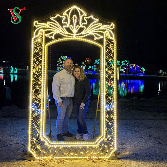 Креативная фоторамка 2D 3D Motif Light Props для праздничного украшения
