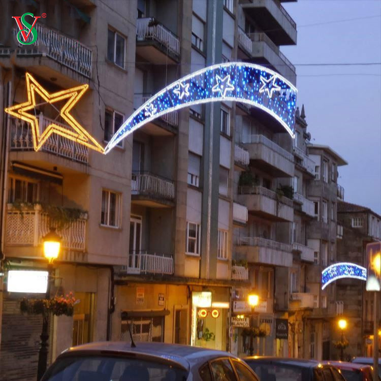 Оптовые профессиональные пользовательские рождественские огни на открытом воздухе 2D через свет украшения улицы