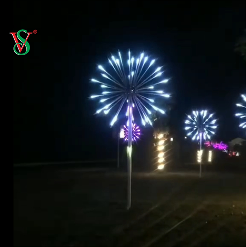2.5M 3M Outdoor Led Christmas Decoration 12V RGB Fireworks Tree Motif Light для улицы