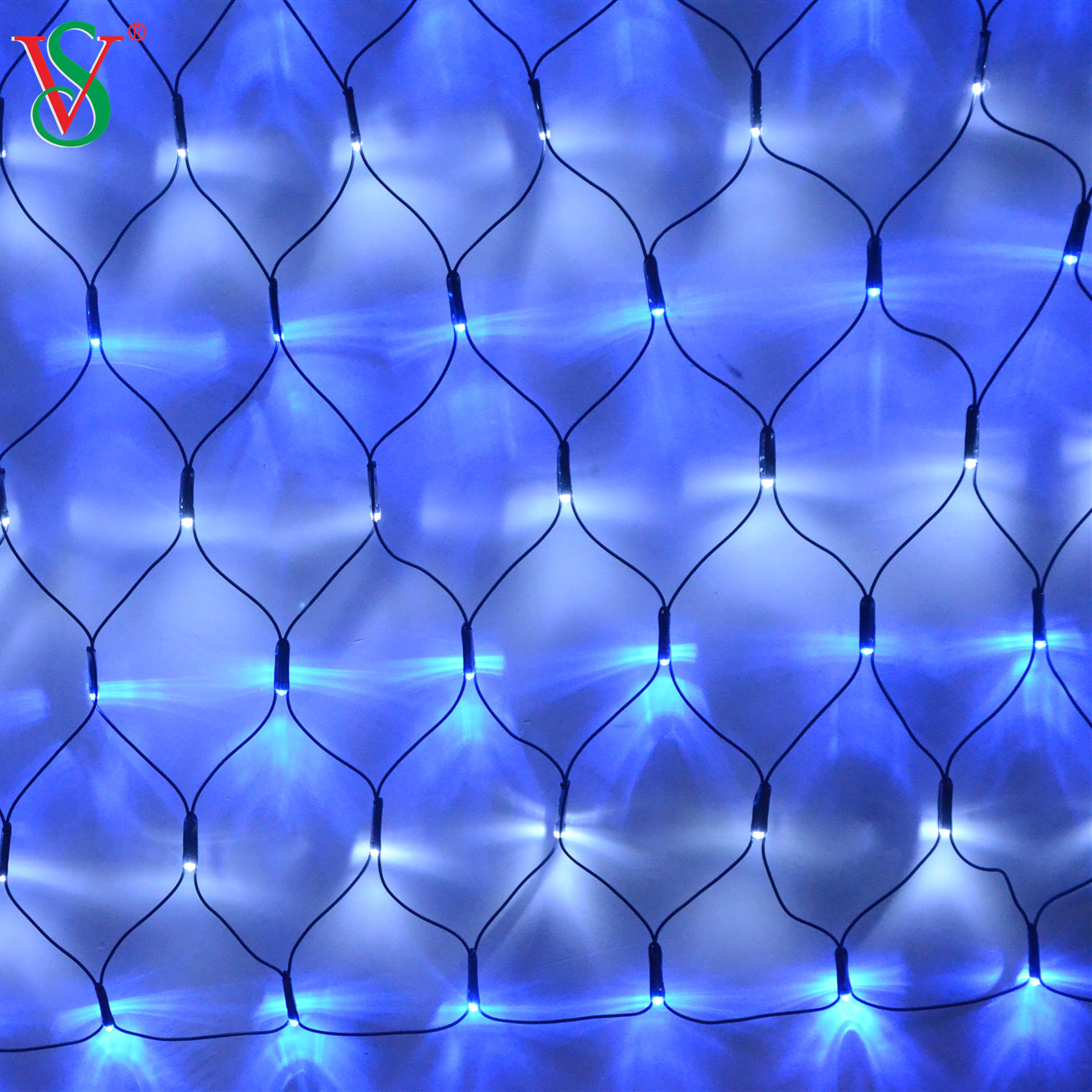 Подключаемый светодиодный сетчатый светильник для праздничного украшения 
