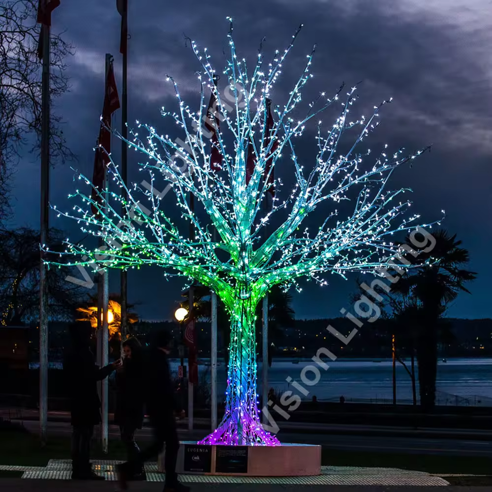 Программируемая гирлянда пикселей DC12V WS2811 высокой яркости привела света рождественской елки RGB