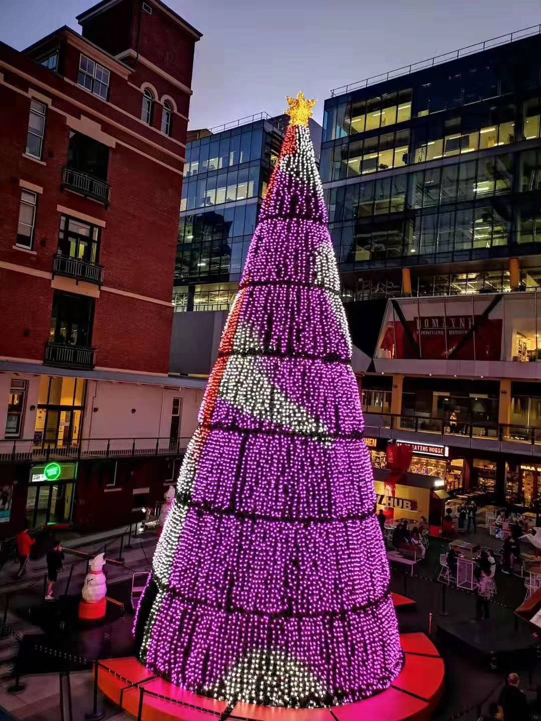 Программируемая гирлянда пикселей DC12V WS2811 высокой яркости привела света рождественской елки RGB