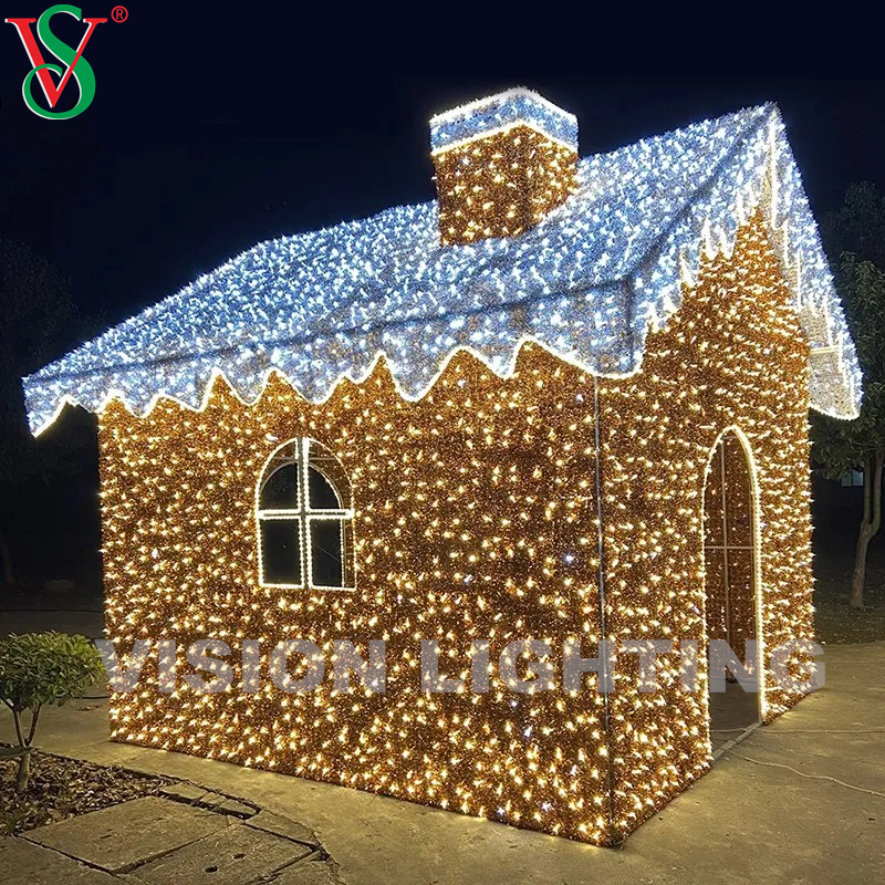 Рождественский 3D 3D Мотив Огни