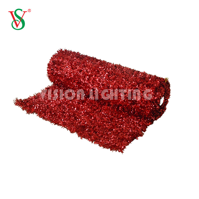 Сетка ковра сетки гирлянды мишуры любимчика для рождества 2D и украшения света мотива 3D