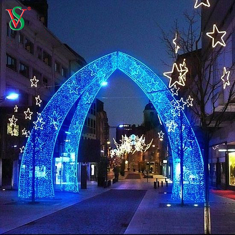 Большой проход через 3D Arch Motif Lights для украшения рождественских праздников