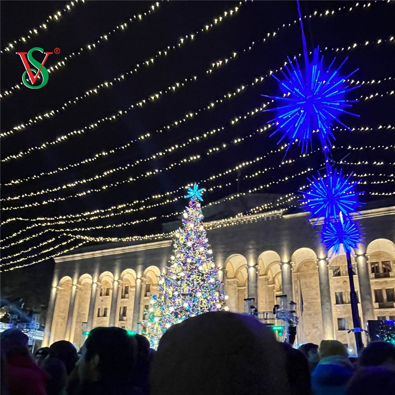 2.5M 3M Outdoor Led Christmas Decoration 12V RGB Fireworks Tree Motif Light для улицы