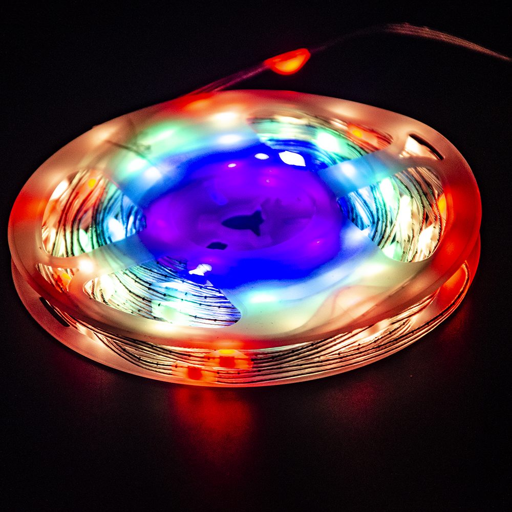 Праздничное использование пульт дистанционного управления USB штекер сказочная гирлянда украшение рождественской елки светодиодные умные полосы RGB гирлянды